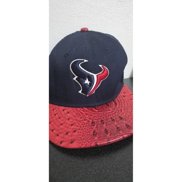 3pc New Era Hat Cap Houston Oilers Texans Sz 6 7/8 Fitted NFL Football Texas EUC - Picture 3 of 9